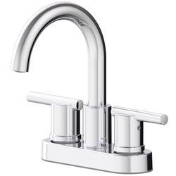 Oakbrook Collection Alexis Chrome Modern Centerset Bathroom Sink Faucet 4 in.