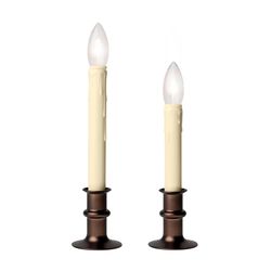 Celestial Lights Antique Bronze no scent Scent LED Battery Operated Taper Candle