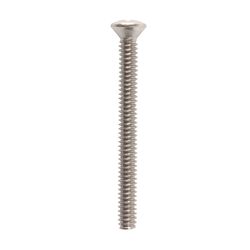 HILLMAN No. 10-24 Ga. X 2 in. L Phillips Oval Head Stainless Steel Machine Screws 100 pk