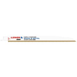 LENOX Gold 9 in. Bi-Metal Reciprocating Saw Blade 6 TPI 5 pk