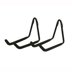 Crawford 7 in. L Zinc-Plated Black Steel Hanger Holder 50 lb. cap. 2 pk