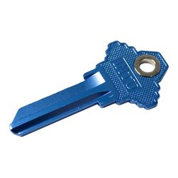 Lucky Line Blue Magnetic House Key Blank 68 Single For Schlage Locks Blue