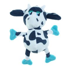 Boss Pet Pet Park Blvd For Dog Multicolored Plush Tossers Cow & Pig Dog Toy 2 pk