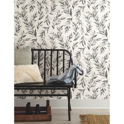Magnolia Home by Joanna Gaines 20.5 in. W X 216 in. L Olive Branch Peel and Stick Wallpaper