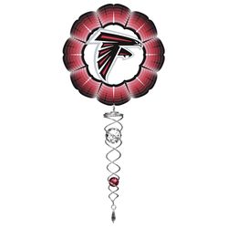Spinfinity Designs Stainless Steel 14 in. Atlanta Falcons Wind Spinner Mini Set