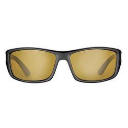 Flying Fisherman Buchanan Sunglasses Unisex Matte Black Frame Yellow Amber Lens Polarized