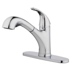 Oakbrook Collection Pacifica One Handle Brushed Nickel Pull-Out Kitchen Faucet