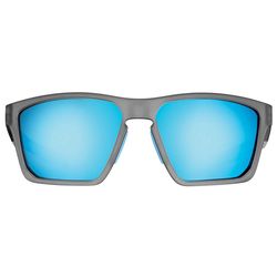 Flying Fisherman Sandbar Sunglasses Unisex Matte Crystal Gray Frame Smoke Blue Mirror Lens Polarized
