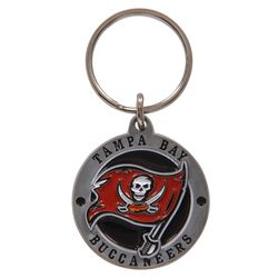 HILLMAN NFL Tempered Steel Silver Split Ring Keychain
