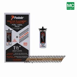 Paslode 1-1/2 in. L Paper Strip Galvanized Fuel and Nail Kit 30 deg 801 pk