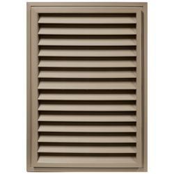Builders Edge 20 in. W X 30 in. L Clay Plastic Gable Vent
