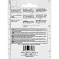 HILLMAN Clear Medium Mirror Holder Kit 20 lb 6 pk