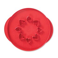 Nordic Ware 12 in. W X 12 in. L 12 in. Lattice and Hearts Pie Top Cutter Red 1 pc