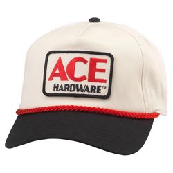 Ace Vintage Threads Roscoe Baseball Cap Ivory/Black One Size Fits Most