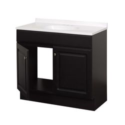Zenna Home Single Espresso Bathroom Vanity 36 in. W X 18 in. D X 35 in. H