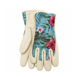 Garden Works L Leather Cream Gardening Gloves