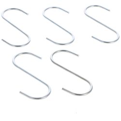 JMK Illinois Industrial Tool Medium Chrome 4-1/2 in. L S-Hook 6 pk