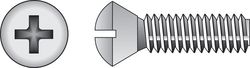 HILLMAN No. 10-24 Ga. X 2 in. L Phillips Oval Head Stainless Steel Machine Screws 100 pk