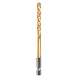 Norske 7/32 in. Titanium HSS Drill Bit Hex Shank 1 pc