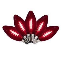 Holiday Bright Lights LED C9 Red 25 ct Replacement Christmas Light Bulbs