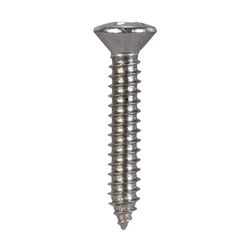 HILLMAN No. 14 Ga. X 1-1/2 in. L Phillips Oval Head Sheet Metal Screws 100 pk