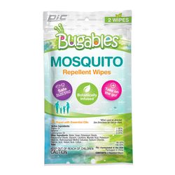 PIC Bugables Insect Repellent Towelettes For Mosquitoes 2 pk