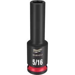 Milwaukee SHOCKWAVE 5/16 in. X 3/8 in. drive SAE 6 Point Deep Impact Socket 1 pc