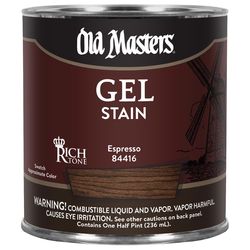 Old Masters Semi-Transparent Espresso Oil-Based Alkyd Gel Stain 1/2 pt