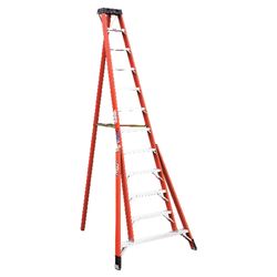 Werner 12 ft. H Fiberglass Tripod Step Ladder Type IA 300 lb. cap.