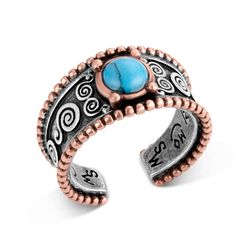 Montana Silversmiths Women's Sienna Canyon TQ Open Ring