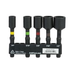 Stay Sharp S2 Steel Torsion Impact Nut Setter Set 5 pc
