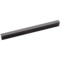 Hickory Hardware Streamline Contemporary Bar Cabinet Pull 3-3/4 in. Flat Onyx 1 pk