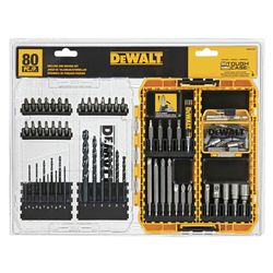 DeWalt Assorted Drill and Driver Bit Set Steel 80 pc