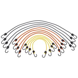 Keeper Assorted Bungee Cord Set 24 in. L X 0.315 in. 12 pk