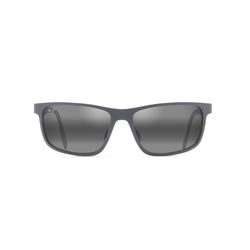 Maui Jim Anemone Sunglasses Men's Satin Black Frame Neutral Gray Lens Polarized
