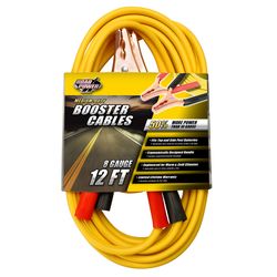 Coleman Cable 8 Ga. 12 ft. Booster Cable Top and Side Post