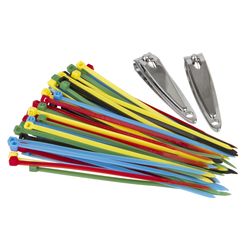 Travelon 1 in. L Assorted Cable Tie 60 pk