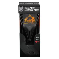 Sporticulture NHL 36 in. Solar Power Plastic Colorado Avalanche Black Solar Torch