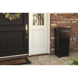 Architectural Mailboxes Elephantrunk Modern Cast Aluminum Surface Mount Black Drop Box
