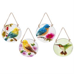 Evergreen Multicolored Glass 5.5 in. H X 0.5 in. L X 5.5 in. W Suncatcher
