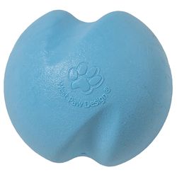 West Paw Zogoflex For Dog Blue Plastic Jive Ball Dog Toy Extra Small 1 pk