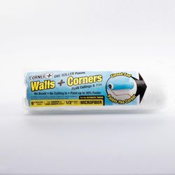 Corner + Roller Microfiber 2.5 in. W X 1/2 in. Regular Paint Roller Cover 1 pk