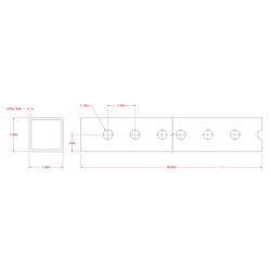SteelWorks 1-1/4 in. D X 3 ft. L Tube 1 pk