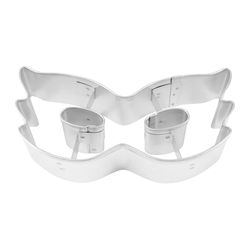 R&M International Corp 2 in. W X 4 in. L Mardi Gras Mask Cookie Cutter Silver 1 pc