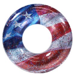 PoolCandy Multicolored PVC Inflatable Floating Tube
