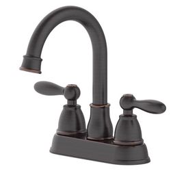 Oakbrook Collection Jennifer Oil Rubbed Bronze Traditional Centerset Bathroom Sink Faucet 4 in.