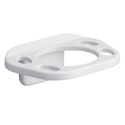 Oakbrook Collection White Die Cast Zinc Toothbrush/Tumbler Holder