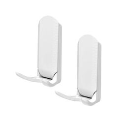 Gator Magnetics MINI White Metal/Steel Magnetic Hooks 15 lb. cap. 1 pk