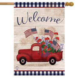 Briarwood Lane House Flag 40 in. H X 28 in. W
