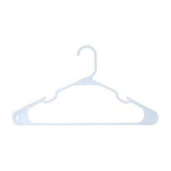 ClosetSelect Plastic White Hanger 10 pk